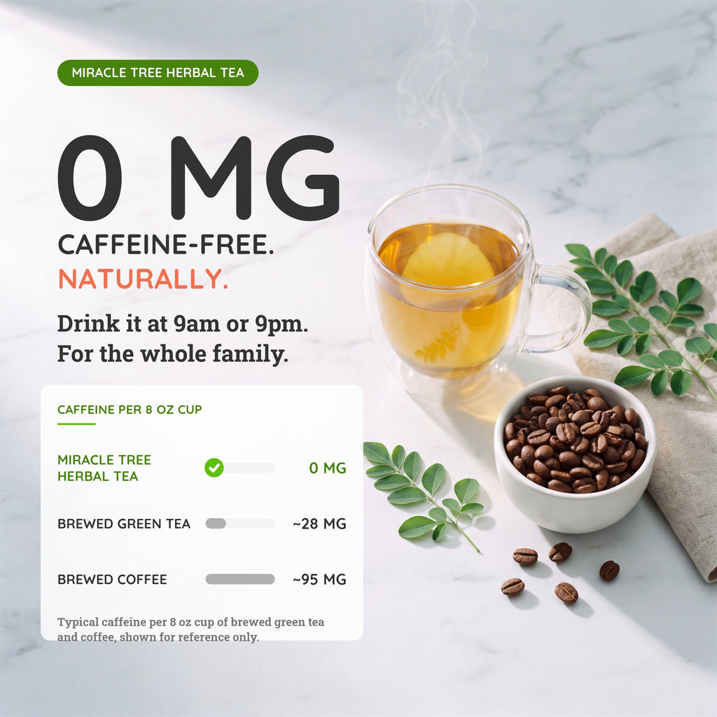 Organic Moringa Tea - Watermelon - Caffeine-Free Herbal Tea